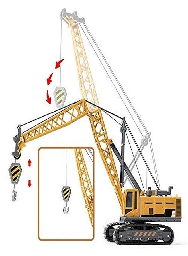 N2K2 ENTERPRISE Unbreakable Friction Power Crane Toy With Cable 360 Degree Rotating Towing Pull Back Vehicles Construction Truck Toy For 3+ Years Old Kids Boys Girls,Multicolor - Image 2